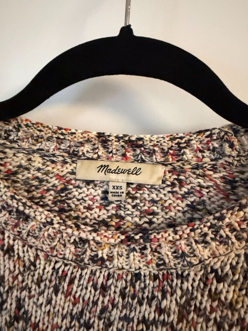 Madewell Brownstone Flecked Cropped Pullover Sweater in Marled Confetti - Picture 7 of 7